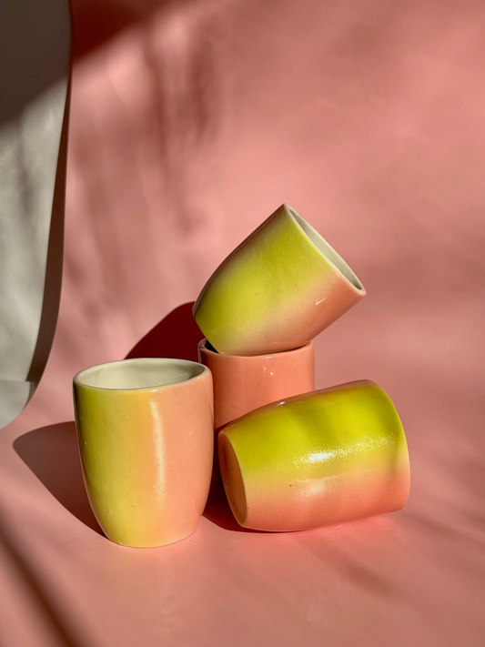 *Discounted* Pink and Pear Green Tumbler